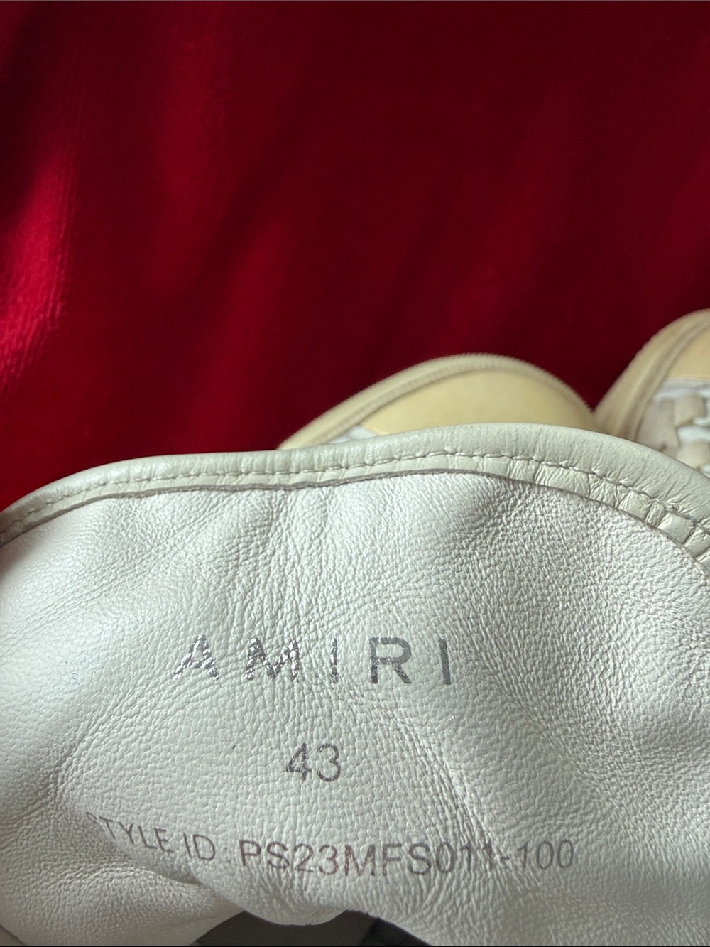 AMIRI  White High-Top Star-Embellished Sneakers - Picture 5 of 6